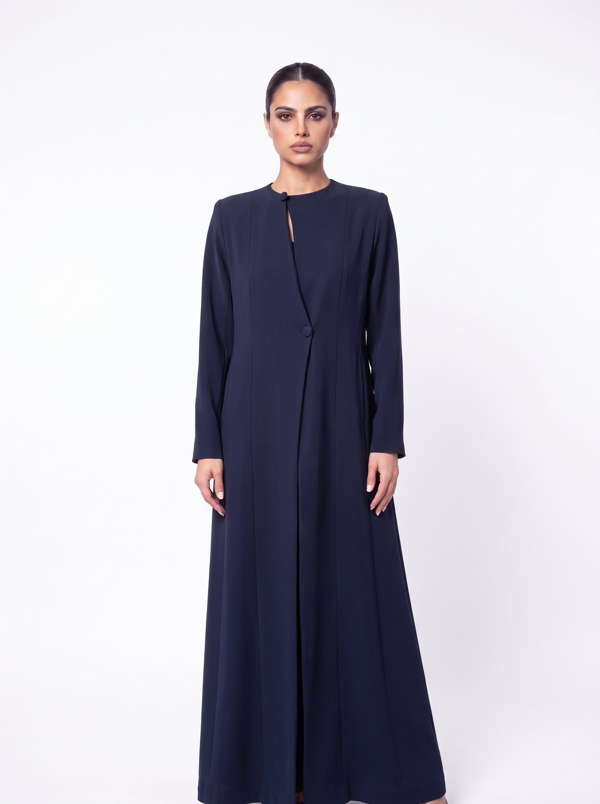 Navy Plain Abaya