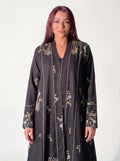 Navy Multicolor Embroidered Abaya