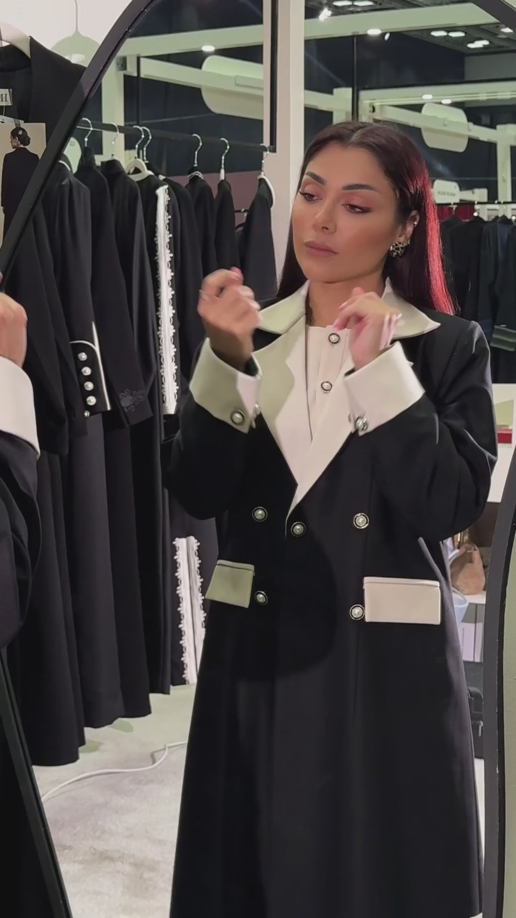 Ivory Lapel Contrast — garment video